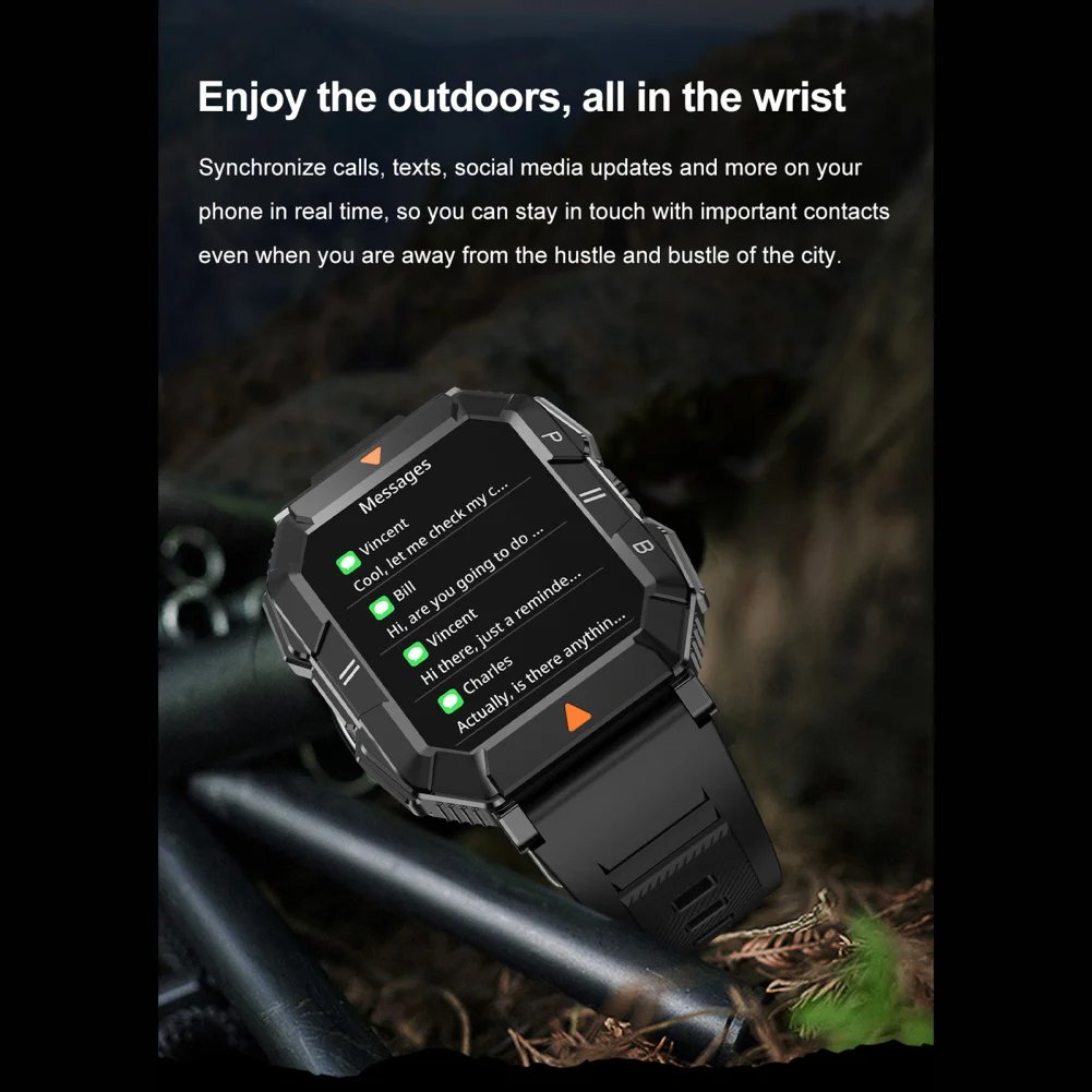 Trending Electronics with Flashlight Waterproof Sleep Monitor Sport Smart Watch for Apple BT Call Fitness Tracker Smartwatches